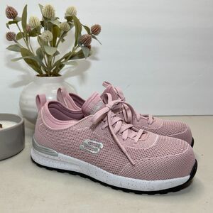 Skechers Bulklin Balran Air Cooled Memory Foam Shoe Pink Women's US 7 NWOB